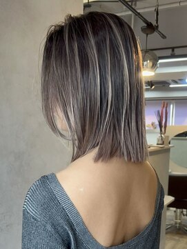 フォート(FORT) 春カラー/外国人風ハイライト/ボブ/ミルクティーベージュ