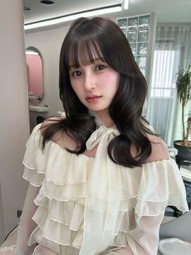 リッカ(LICCA) 〔LICCA AMANE〕透明感グレージュ　割れない前髪クロスパーマ