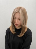 ミルクティーベージュ×ブラウン