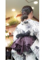 ネス(NESS) 【浴衣ヘアセットアップ】大人っぽい浴衣のセット317