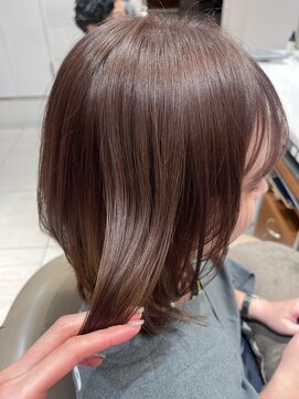 ピークアブー アヴェダ ギンザシックス(PEEK-A-BOO AVEDA GINZASIX) 【ココアブラウンカラー】ブリーチなしカラー髪質改善　◆