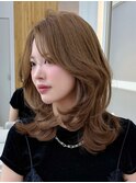 朝3分で簡単かわいい◎韓国ミディアムレイヤー
