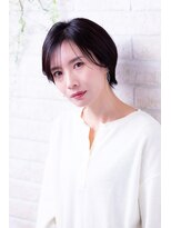 ヘアーアートシフォン 池袋西口店(Hair art chiffon)&nbsp;ミディアムヘア斜めバンクグレージュカラー