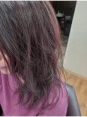 lady'sセミロングonラベンダーカラー