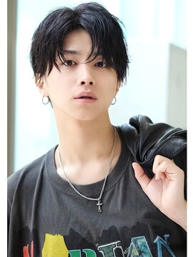 リップス 池袋(LIPPS) アップバング ツーブロック刈り上げ セクシー若センターパート