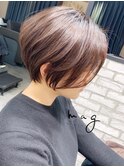 【mag  ginza】立体感くびれショートボブ×ハイライトカラー