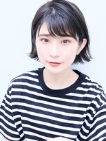 ドロップ(drop) ダークブルー外ハネAラインボブ〔表参道/青山/drop〕