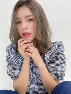 ルービック バランス 天王寺(Rubik's×Balance) 大人可愛いくびれミディ（かきあげグレージュカラー）