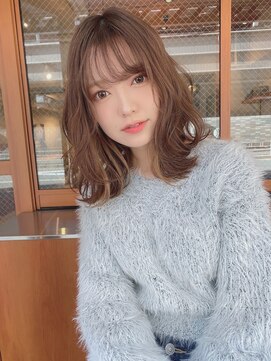 ルービック 和歌山(Rubik's) インナーカラーくせ毛風無造作大人ボブ