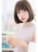 好感度◎ナチュラルモードツヤ髪ぶつ切りボブb1