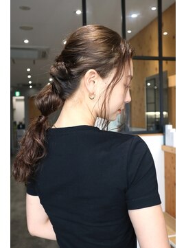 セシルヘアー 松山店(Cecil hair) ヘアアレンジ/ポニーテール/紐アレンジ