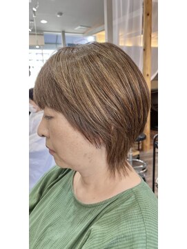 美容室 ラ・クープ 脱白髪染め大人ハイライト