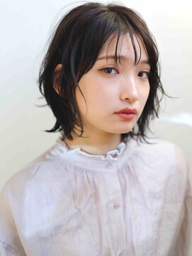 スクエアウーノ 博多(SQUARE＊UNO HAKATA) ショートボブ　シースルーバング　顔周りレイヤー