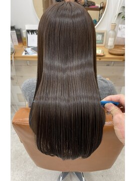 ティエル(TieLu) ミルボンプレミアムトリートメント×マーブ水×髪質改善矯正