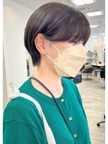 ソソ(soso)&nbsp;【soso 伊勢田】丸みショート×ブラウンカラー【横浜/ブリーチ】