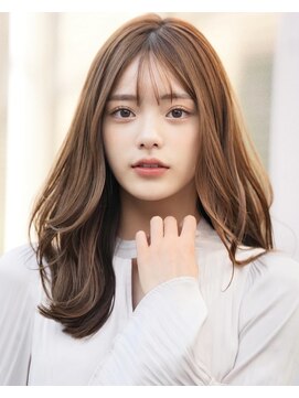 レイリー 原宿 表参道(Rayreee) セミロングレイヤー美髪ケアカラーエアリーロングブラウン