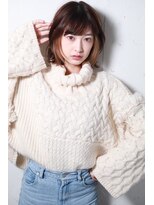 アディクト イースト 東陽町東口(addict EAST)&nbsp;ツヤ髪ふんわりカール＿インナーブリーチ＿ミディアム［東陽町］