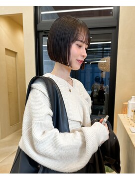 スニュウ(snuw) 【snuw_hotaru】透明感カラーオリーブカラーボブ