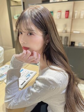 ヘアー ミッション 心斎橋店(hair Mission) ＊ブリーチなしダブルカラー/透明感ベージュ