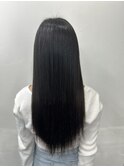 暗髪ロング