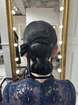 セット アンド バイ ルゥーダ 品川駅前店(SET and..by Rouxda.)&nbsp;BIGリボンシニヨン