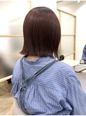 黒髪/ボブルフ/ネビージュ/小顔/ワンレン/