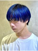 【kanta】サファイアブルー×マッシュスタイル