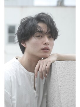 ローム 北花田店(Rome) 【メンズ必見】センターパート ルーズスパイラルパーマ