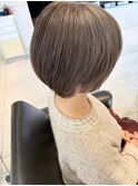 白髪ぼかし/ショート/ハイライト/グレージュカラー/30代40代50代