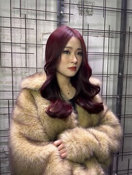 ウム(UMM) ボルドーカラー / 韓国ヘア