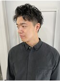 アップバングパーマ/ツーブロック