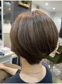 お手入れ簡単なショートボブ