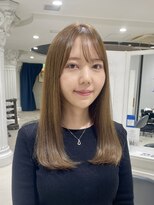 エアー 青山(AIR) 透明感カラーアッシュグレージュレイヤーカット髪質改善