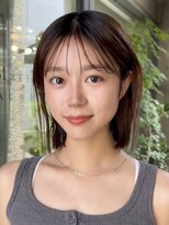 メゾンアクア 表参道(Maison ACQUA) 切りっぱなしボブナチュラルボブミディアム前髪縮毛矯正表参道