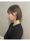 カプチーノベージュ×ボブ
