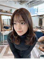 ロンドアベニール 北千住(Lond avenir)&nbsp;結べるレイヤーカット/ミルクグレージュ/韓国巻き/顔周りカット