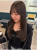 ミルクティーブロンド/ダークブルー/デジタルパーマ/千葉駅