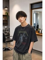 MEN's Baguz MEN'Sカット/ MEN'Sパーマ/ MEN'Sカラー 無造作スパイラル韓国風メンズマッシュ