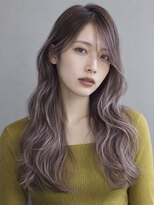 トリニティ(trinity)&nbsp;バレイヤージュ　ラベンダーグレー　レイヤーカット　【豊見城】