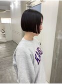 アンブレラカラーオリーブグレージュショートボブ