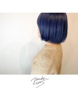 パドトロワ(Pas de trois)&nbsp;新潟×コバルトブルー×夏のビビットカラー×ボブ