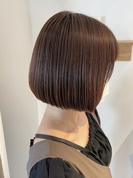 ミーナ バイ アーバン(Meena by urban.) 【ANNEXハザマ】シンプルミニボブ×ブラウンアッシュカラー