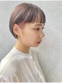 【ANALOGUE】ピンクインナーショートボブ