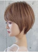 30代40代50代◎大人ナチュラルレイヤーショートボブ 表参道 橋本