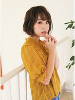 アニモフィオレンテ せんげん台西口店(animo FIORENTE) +animoせんげん台+ニュアンスカラー×前下がりふわふわショートI