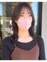 シェルハ(SHELHA)&nbsp;韓国風レイヤーカット シルバーグレー ダブルカラー