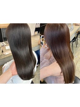 ファーストグレイにも♪白髪を隠すだけじゃない、デザイン×ケアを両立したカラーをご提案◎【江ノ島】