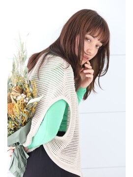 シェール(cher) 艶髪レイヤー/ブラウン