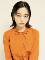 オンク 新宿(onk)&nbsp;黒髪/グレーベージュ/レイヤーロング/前髪パーマ[新宿駅]