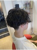 《R+》波巻きパーマ/ツイストスパイラル/メンズパーマ/2ブロック